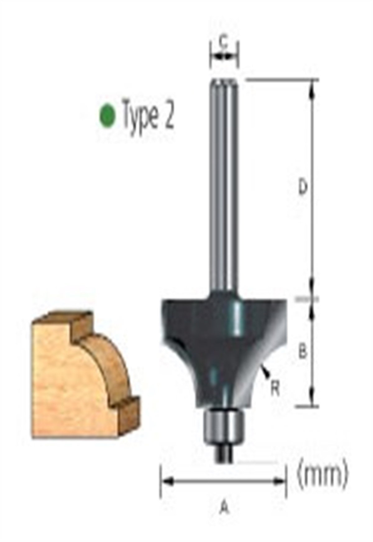 Freze UcuMakita Uç Freze Beading Bit 302861