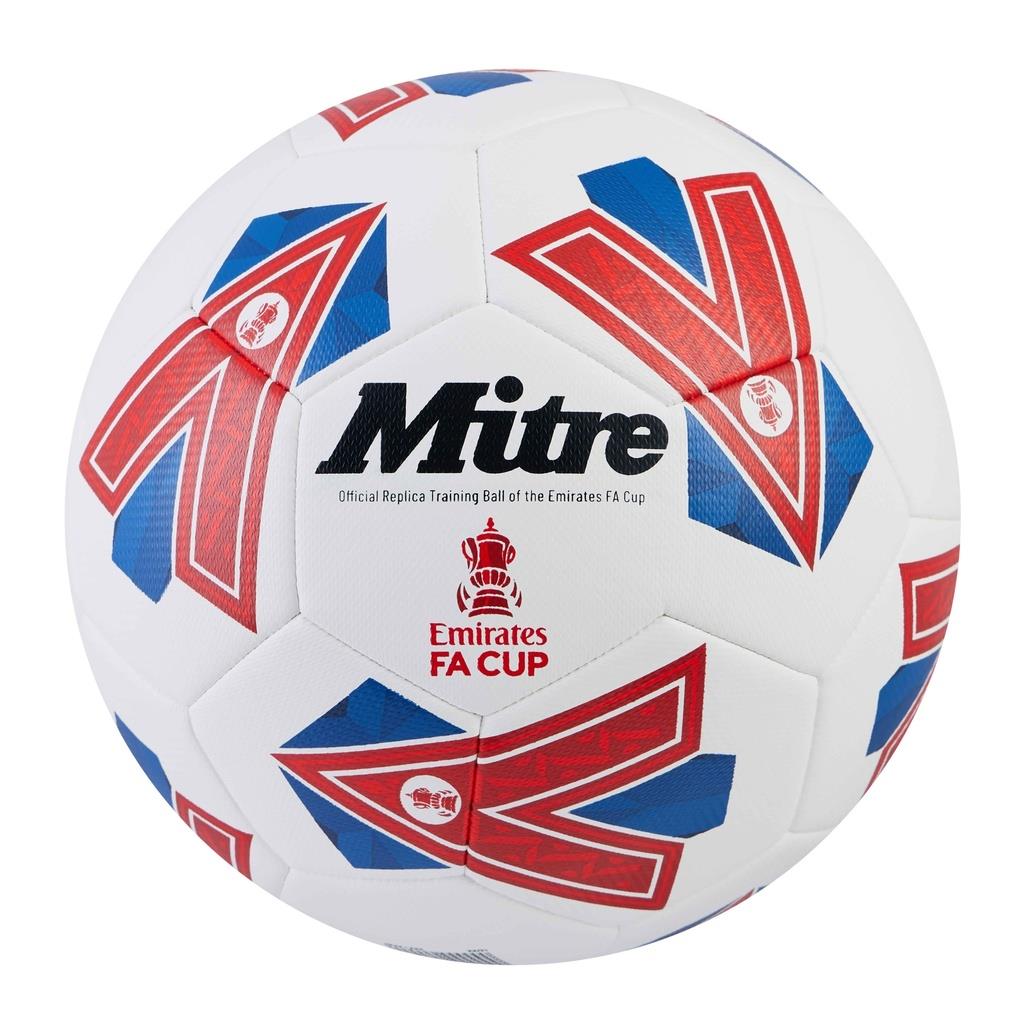 FutbolMitre Futbol Topu FA Cup Beden:5 Beyaz/Yeşil/Kırmızı