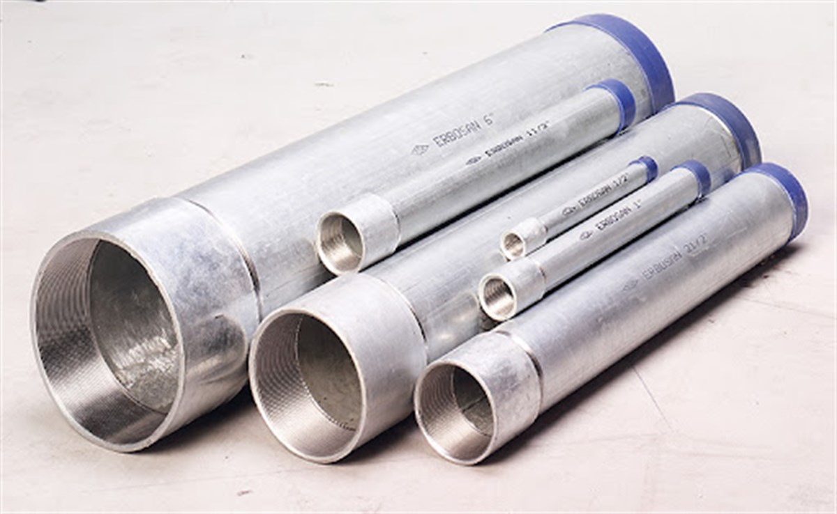 Galvaniz BoruErbosan Galvaniz Kontrüksiyon Boru Dişli Manşonlu 6MT