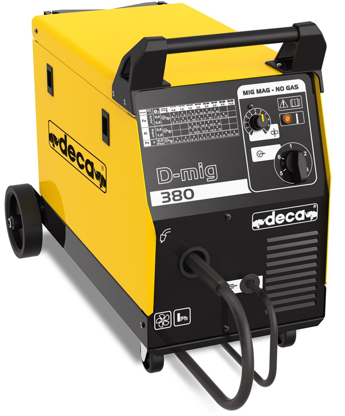 Gazaltı (MIG/MAG)Deca D-Mig 380 Kaynak Makinesi Mig-Mag Surekli Tel Kaynak Gazsiz