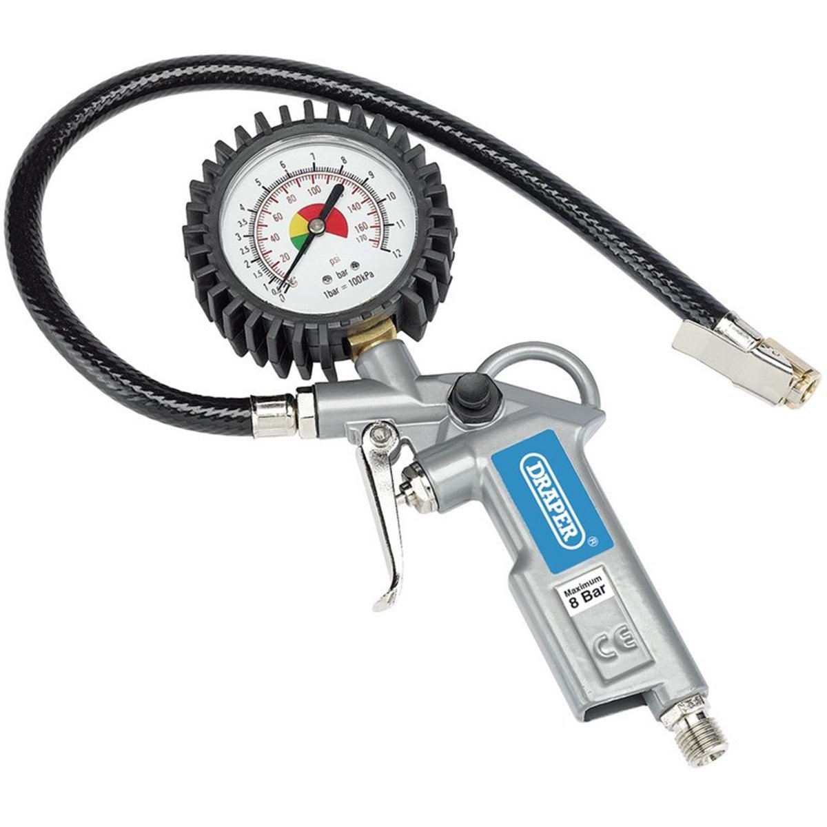 HavalıDraper Havalı Basınç Göstergeli Tabanca 0 -12 Bar