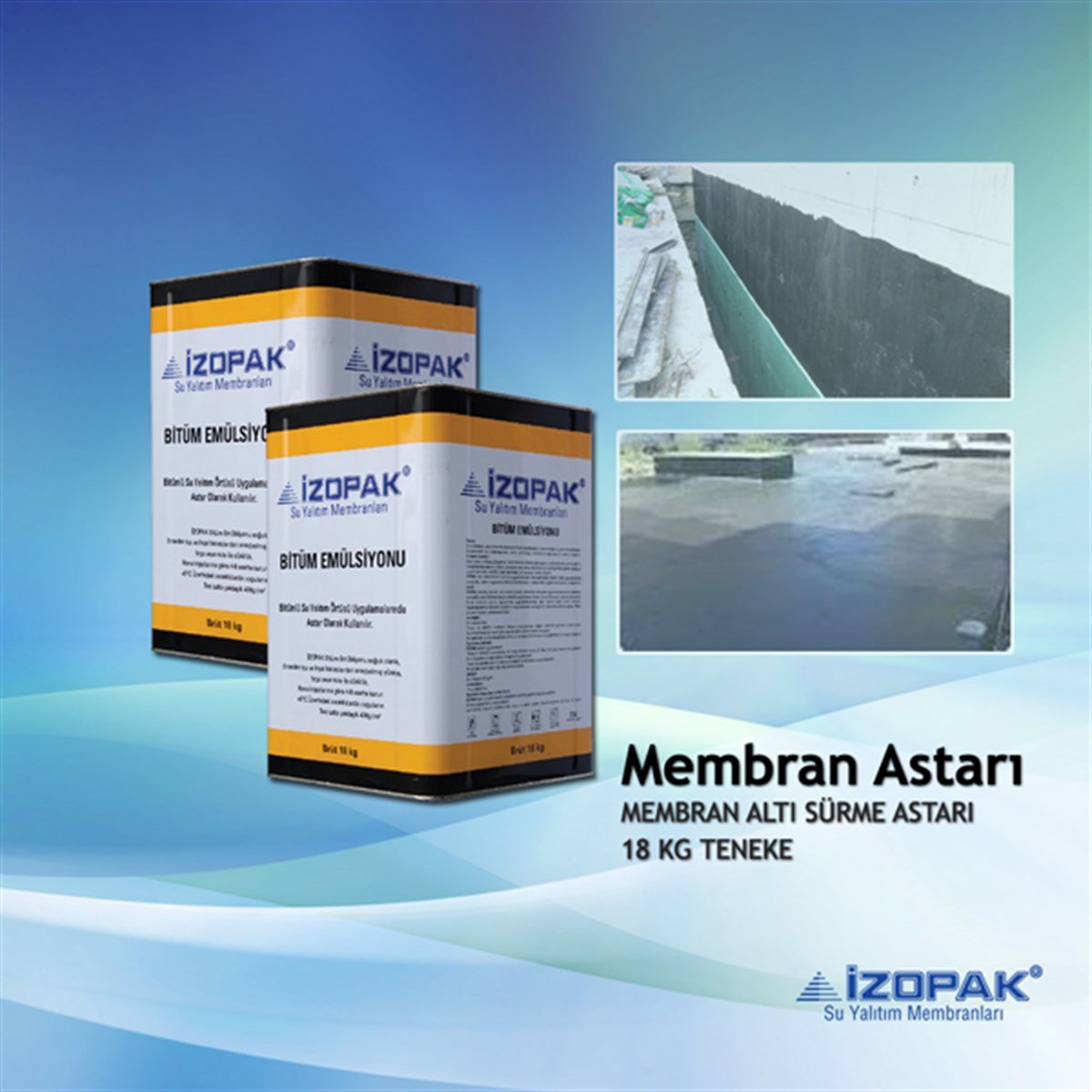 İzolasyonİzopak Membran Altı Sürme Astar 18KG