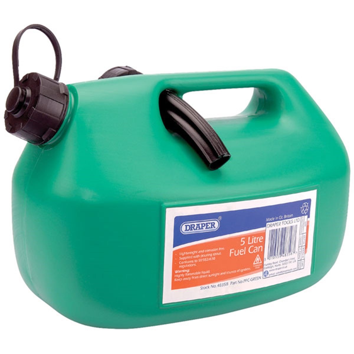 Kap ve SürahilerDraper Benzin Bidonu 5 Litre