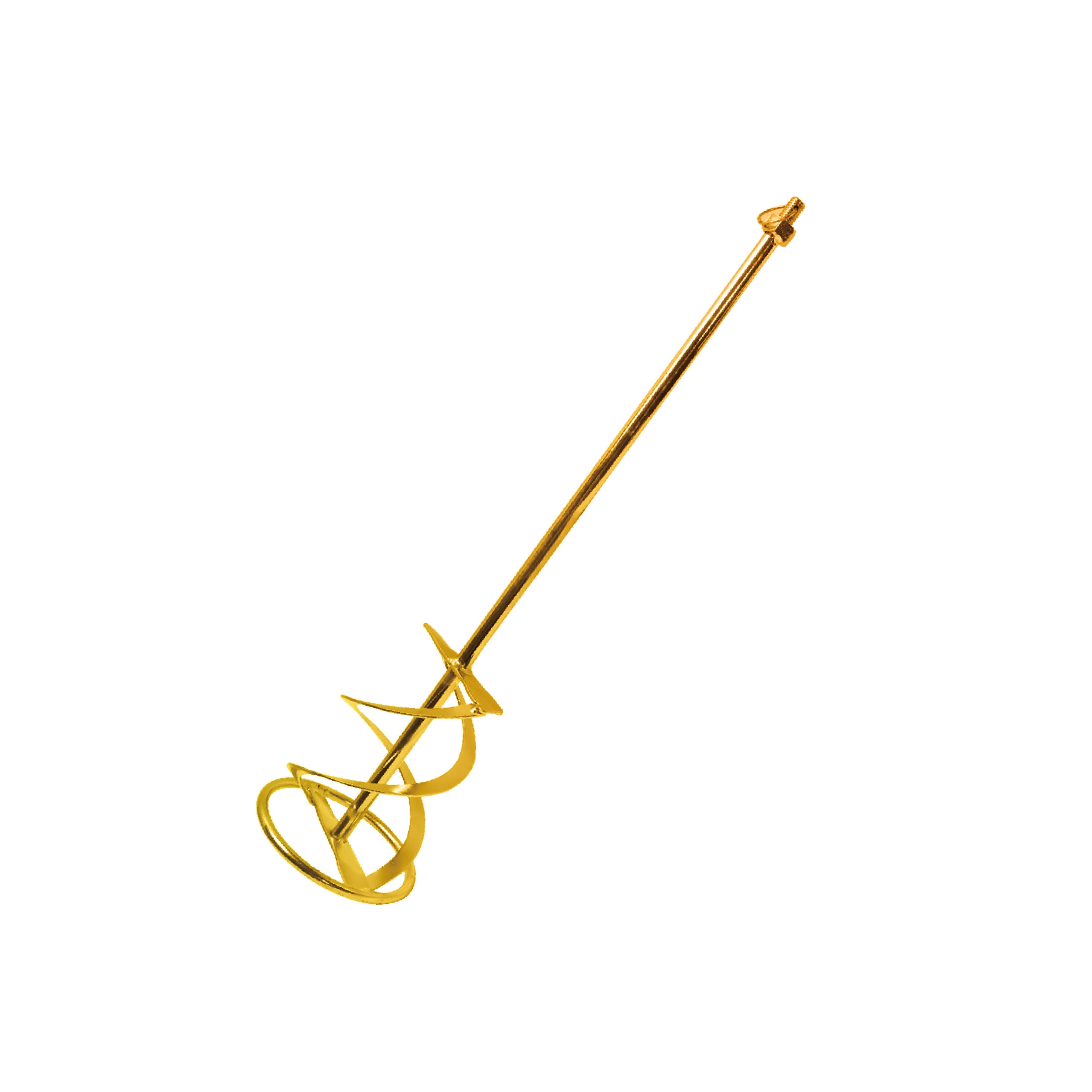 Karıştırıcı AksesuarlarıBihui Karıştırıcı Twist Çinko Kaplama Harç/Tutkal/Boya 140XM14X600MM