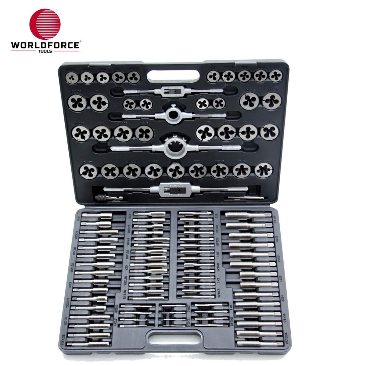 Kılavuz PaftalarWorld Force Kılavuz Pafta Seti Metrik 110 Parça