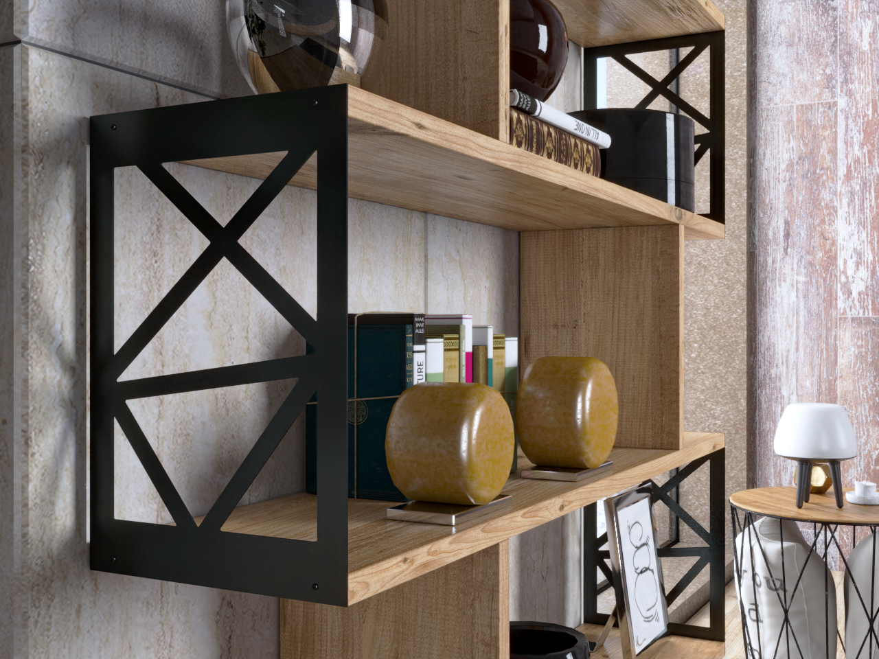 KitaplıkIndependent Kitaplık Atlantik Çam 90CMx138CMx20CM