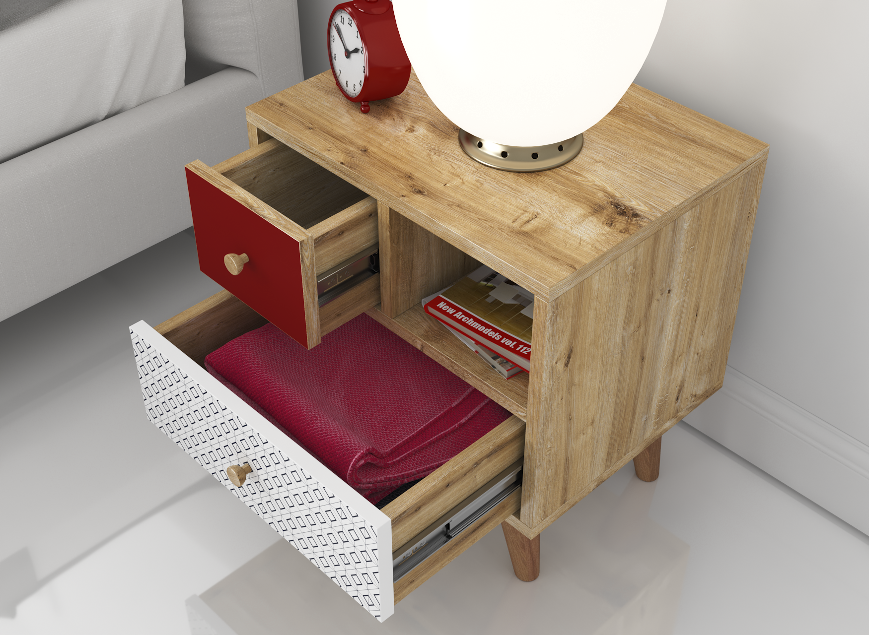 KomodinColores Komodin 45CMx50CMx35CM