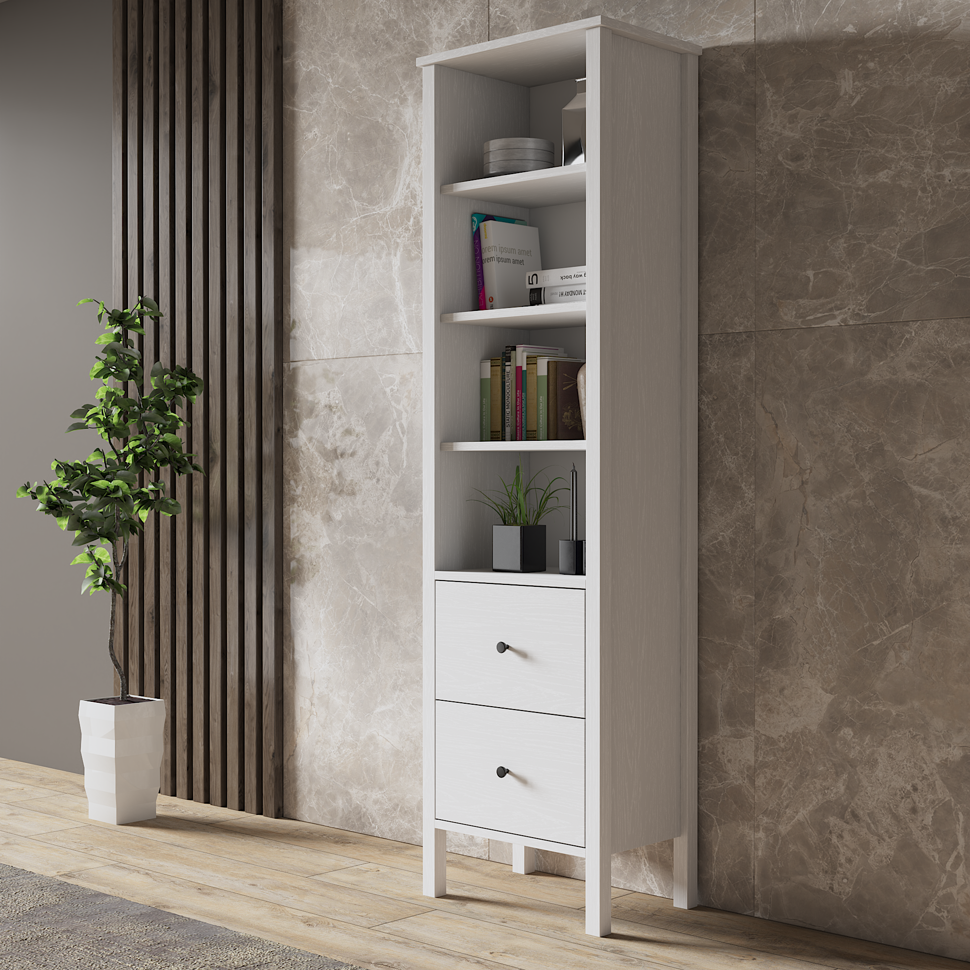 KomodinHelen Kitaplık Atlantik Çam 50CMx180CMx33CM