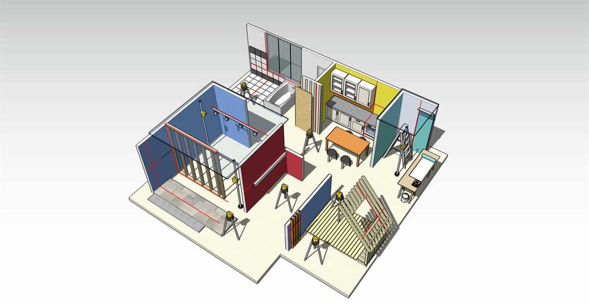 Lazer HizalamaStabila Lazer Otomatik Tesviyeli Çapraz Çizgi+Ayaklı LAX 500