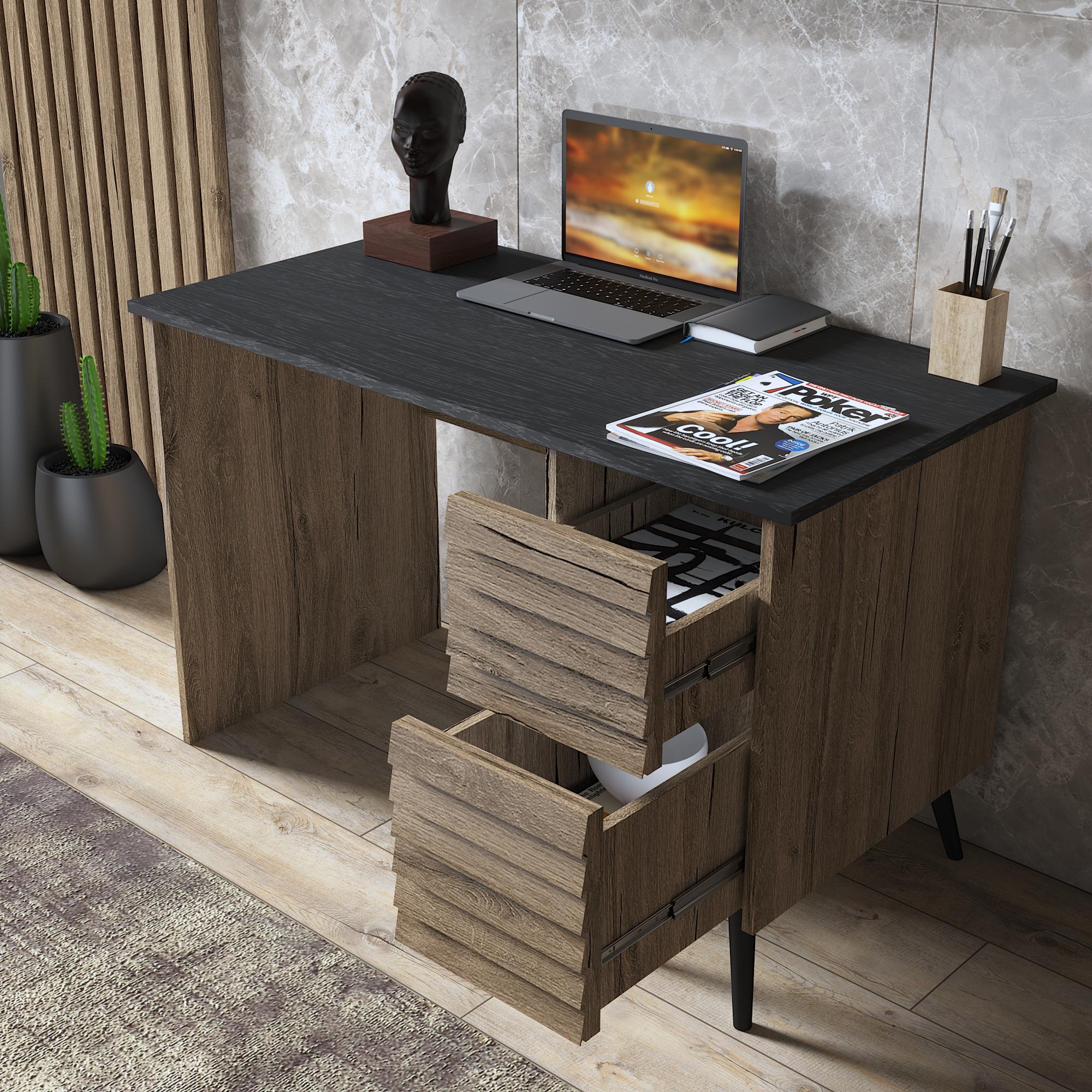 MasaLena Çalışma Masası Atlantik Çam 120CMx75CMx60CM