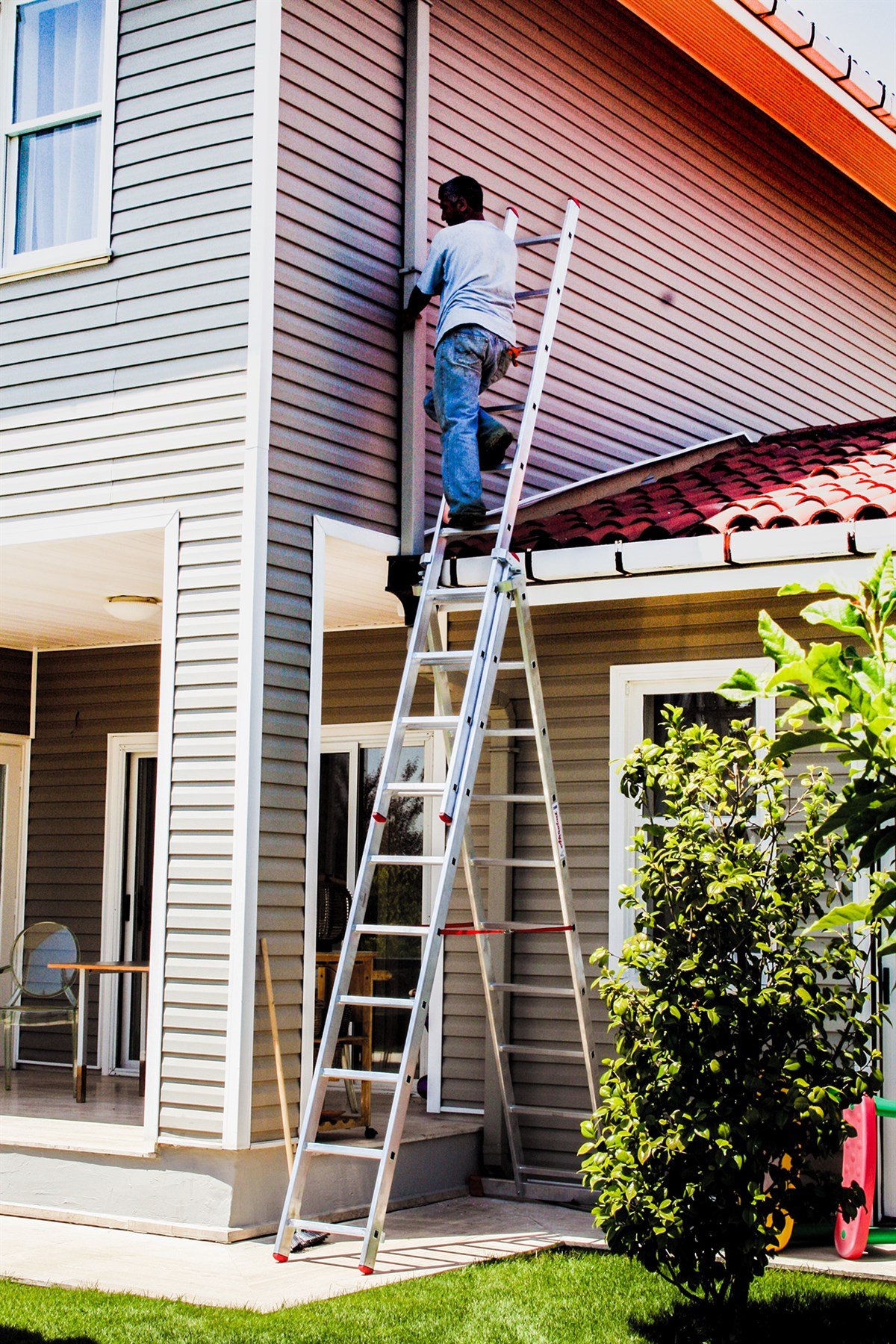 MerdivenlerAkrobat Merdiven Çift Sürgülü A Tipi