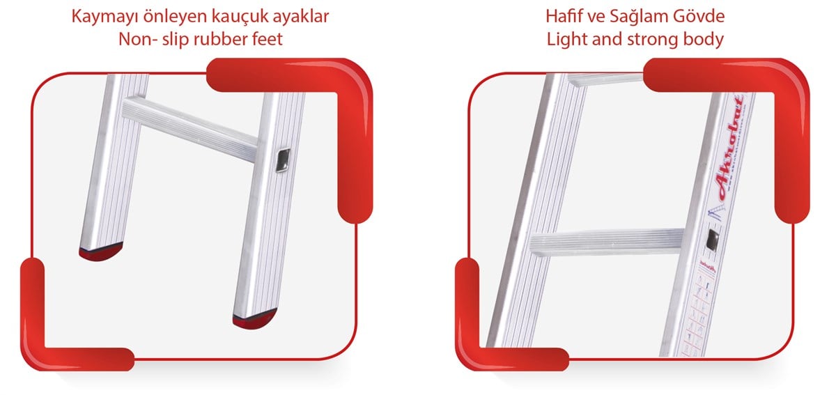 MerdivenlerAkrobat Merdiven Tekli