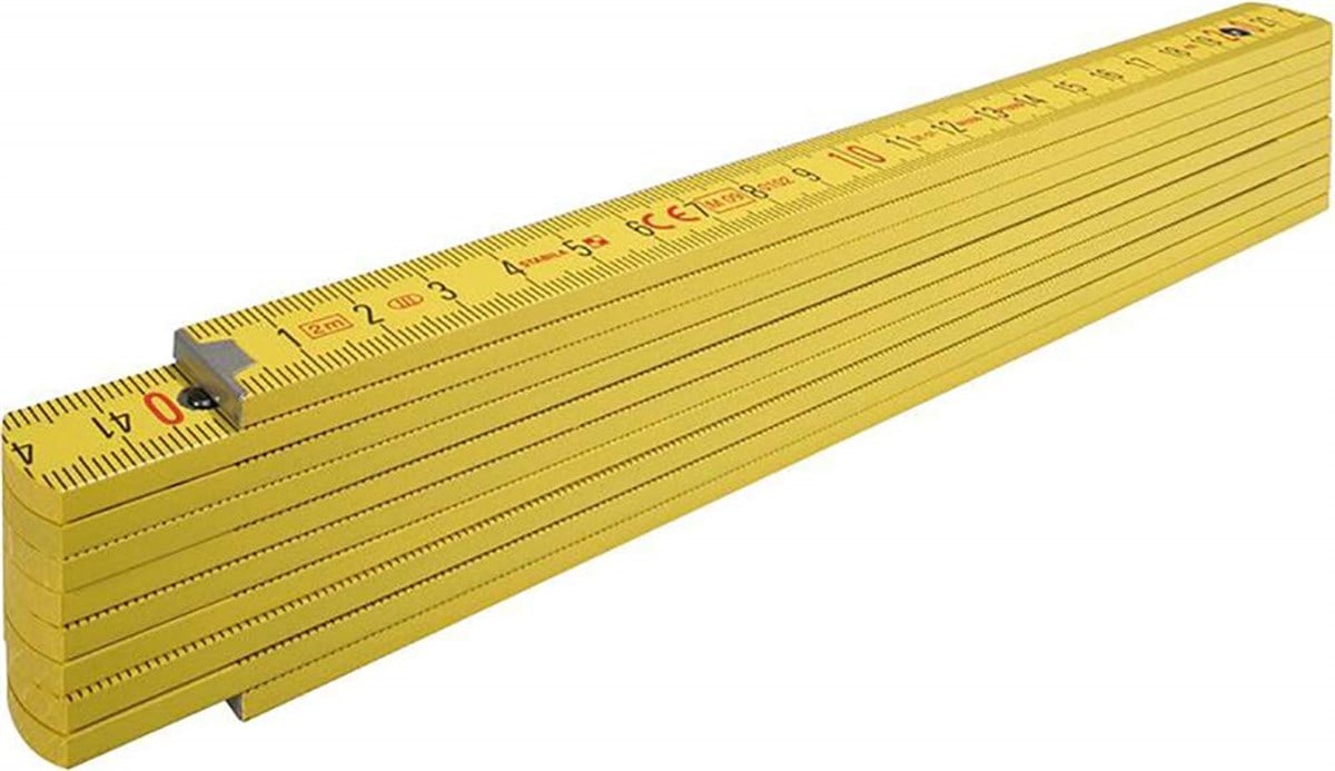 MetreStabila Metre Ağaç Cetvelli 2MT