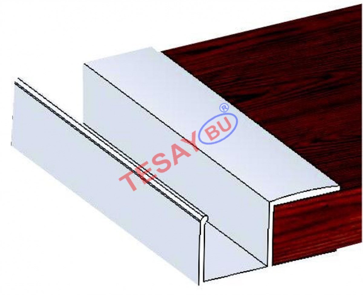 Mobilya GurubuTesay Alüminyum H Kenar Kulp 2.5MT