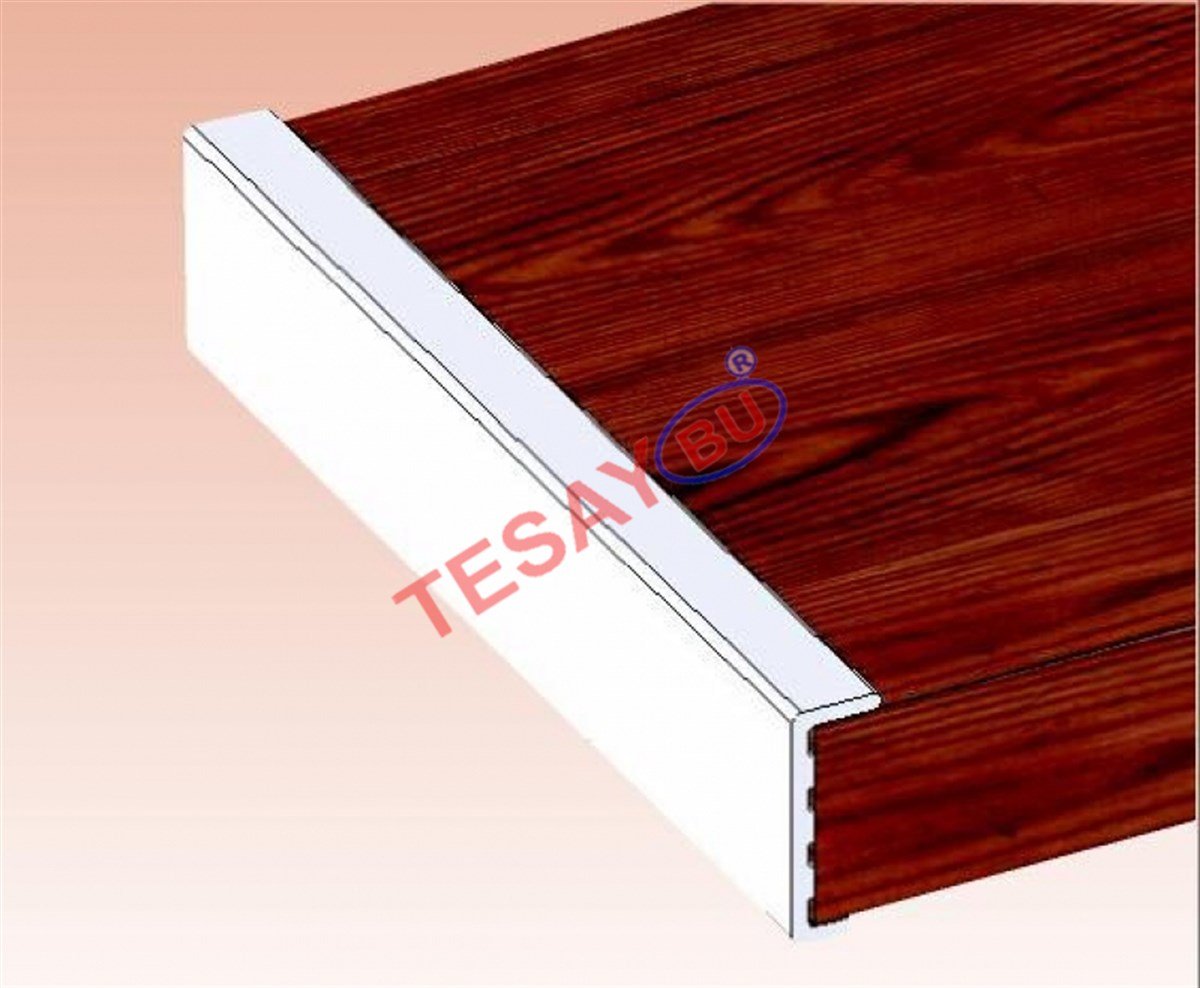 Mobilya GurubuTesay Alüminyum Köşeli U Kapama 2.5MT Mat Krom