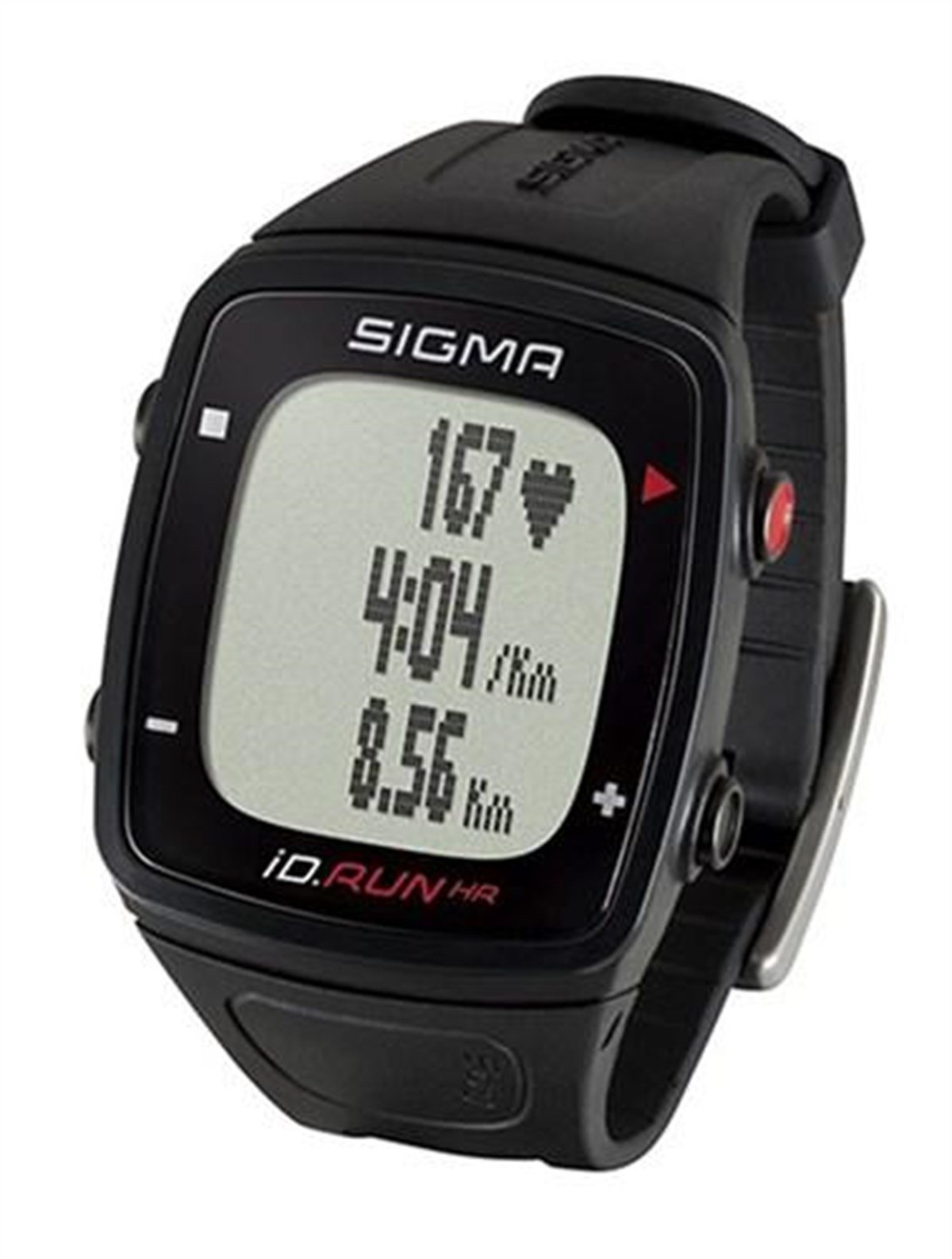 Nabız ÖlçerSigma Saat ID.Run Nabız Ölçer/GPS/Hız/Mesafe Siyah