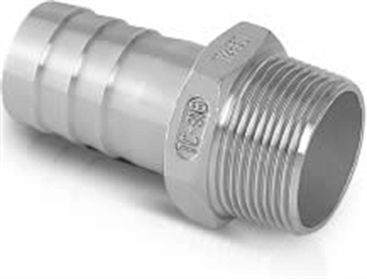 Paslanmaz Boru AksesuarlarıBorşen Paslanmaz Altıköşe Hortum Uçlu Nipel 316