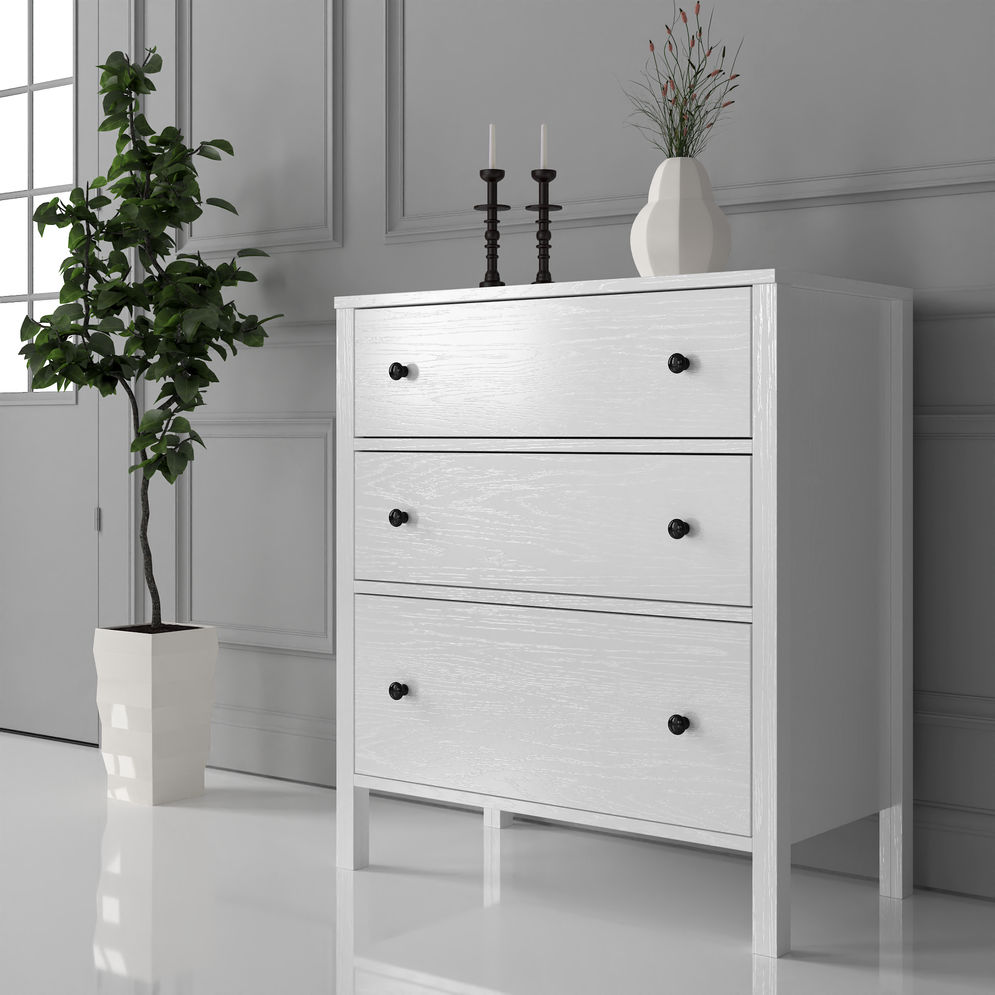 ŞifoniyerHelen Şifoniyer Beyaz 77CMX88CMX40CM