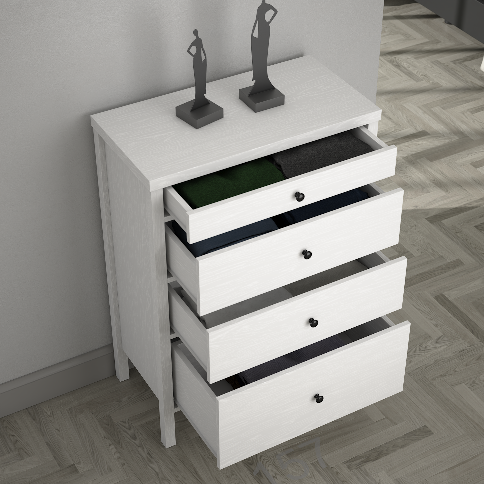 ŞifoniyerHelen Şifoniyer Siyah 77CMX102CMX40CM