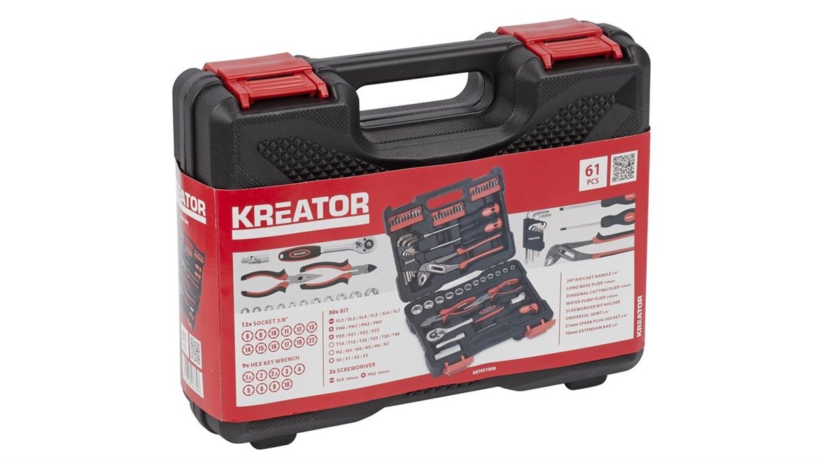 Takım ÇantalarıKreator Takım Seti Pls Çantalı 61 Parça