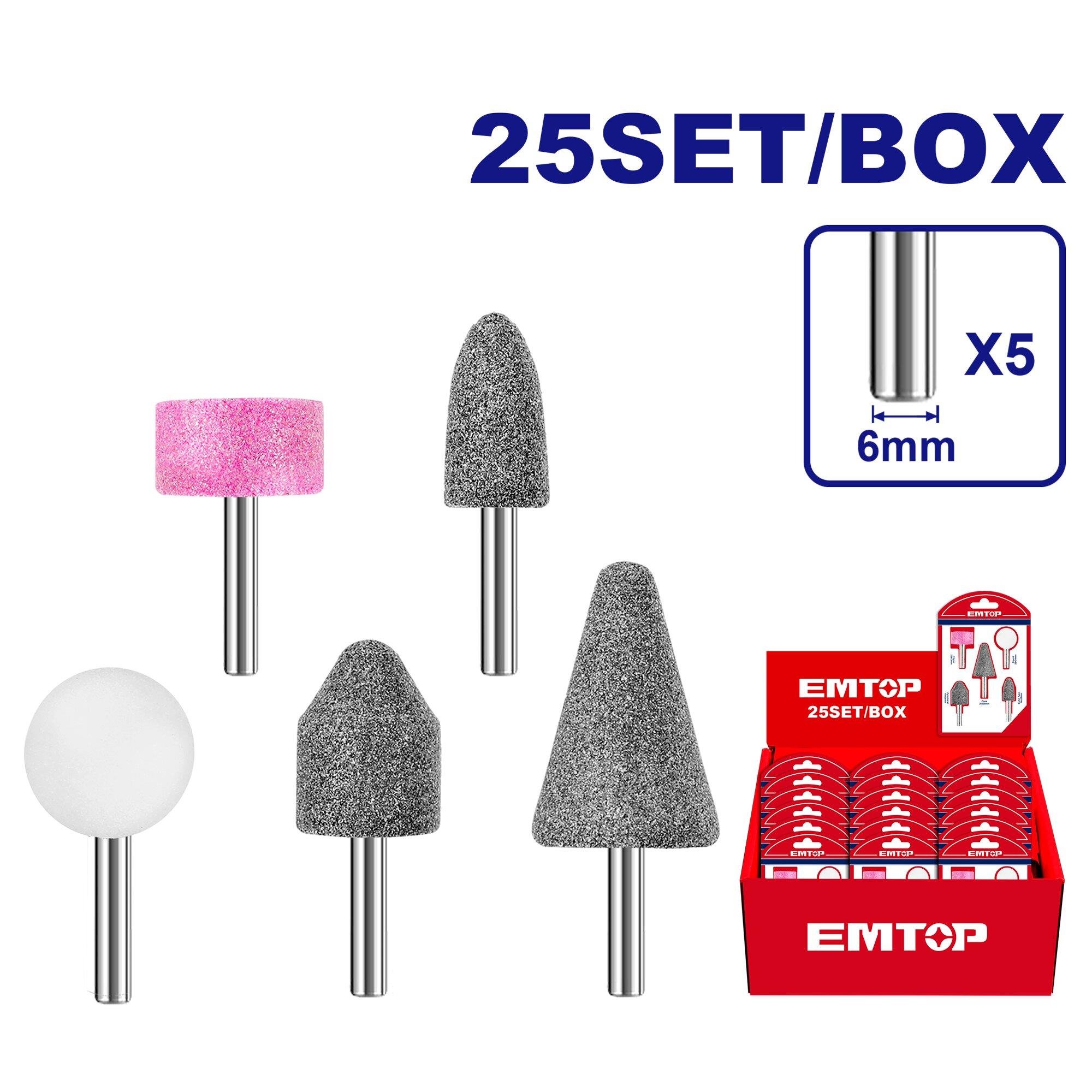 TaşlamaEmtop Uc Matkap Taşlama Seti 5 Parça