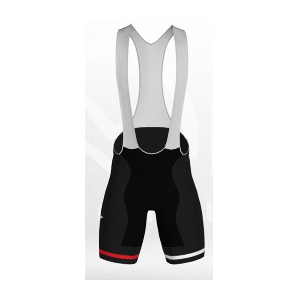 TaytCarraro Tayt Askılı Kısa Carraro Premium Siyah/Kırmızı/ Beyaz