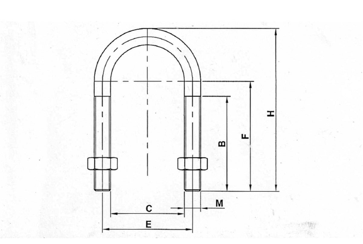 Tesisat MalzemeleriBaysan Kelepçe U Bolt Somun + Lama