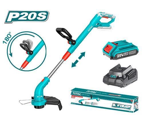 TırpanTotal Akülü Ot Biçme Makinesi Misinali Kesme Çapı 3CM 20V (2Ah Akü+Şarjer)