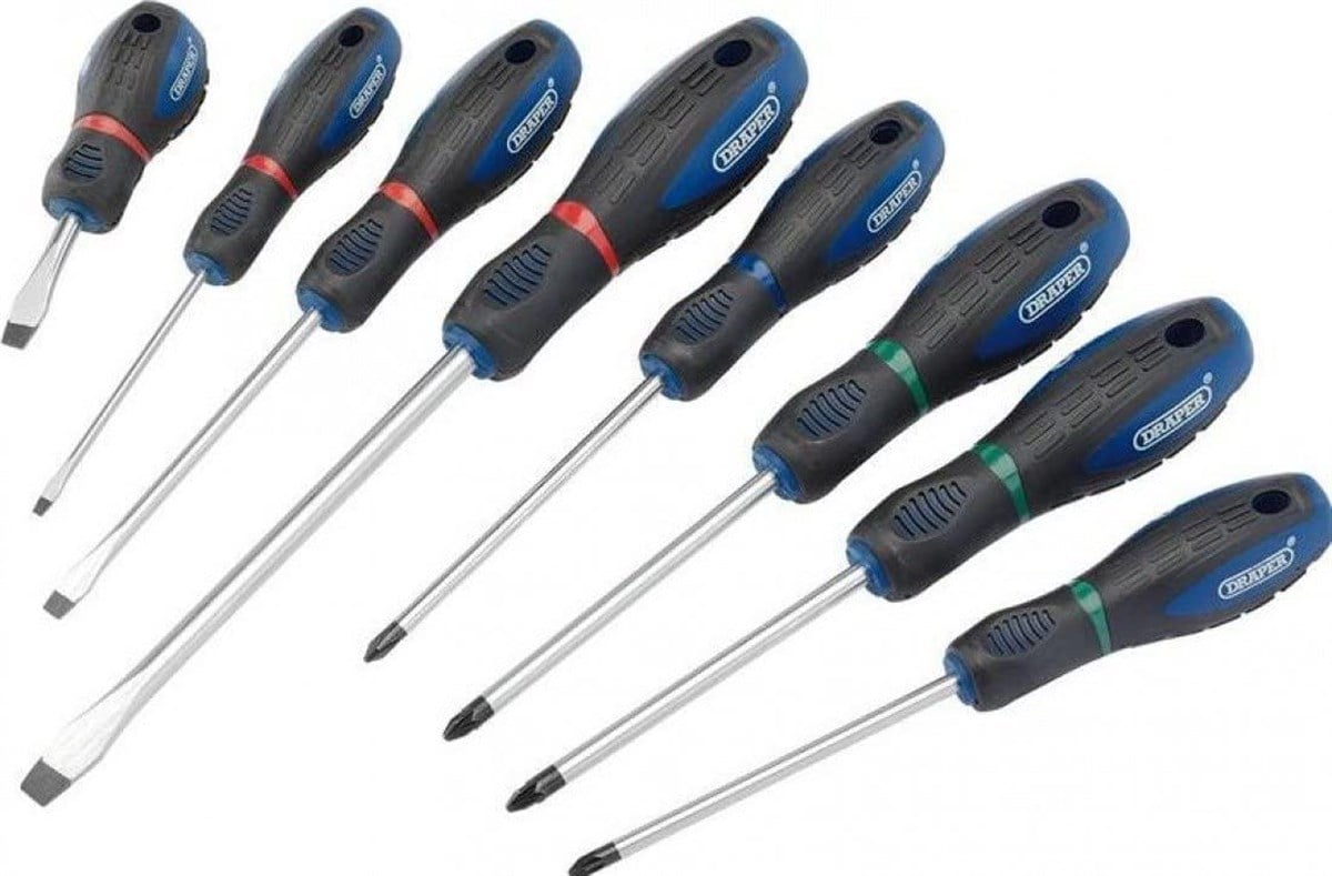 Tornavida SetiDraper Tornavida 866 Set Düz Yıldız 8 Parça