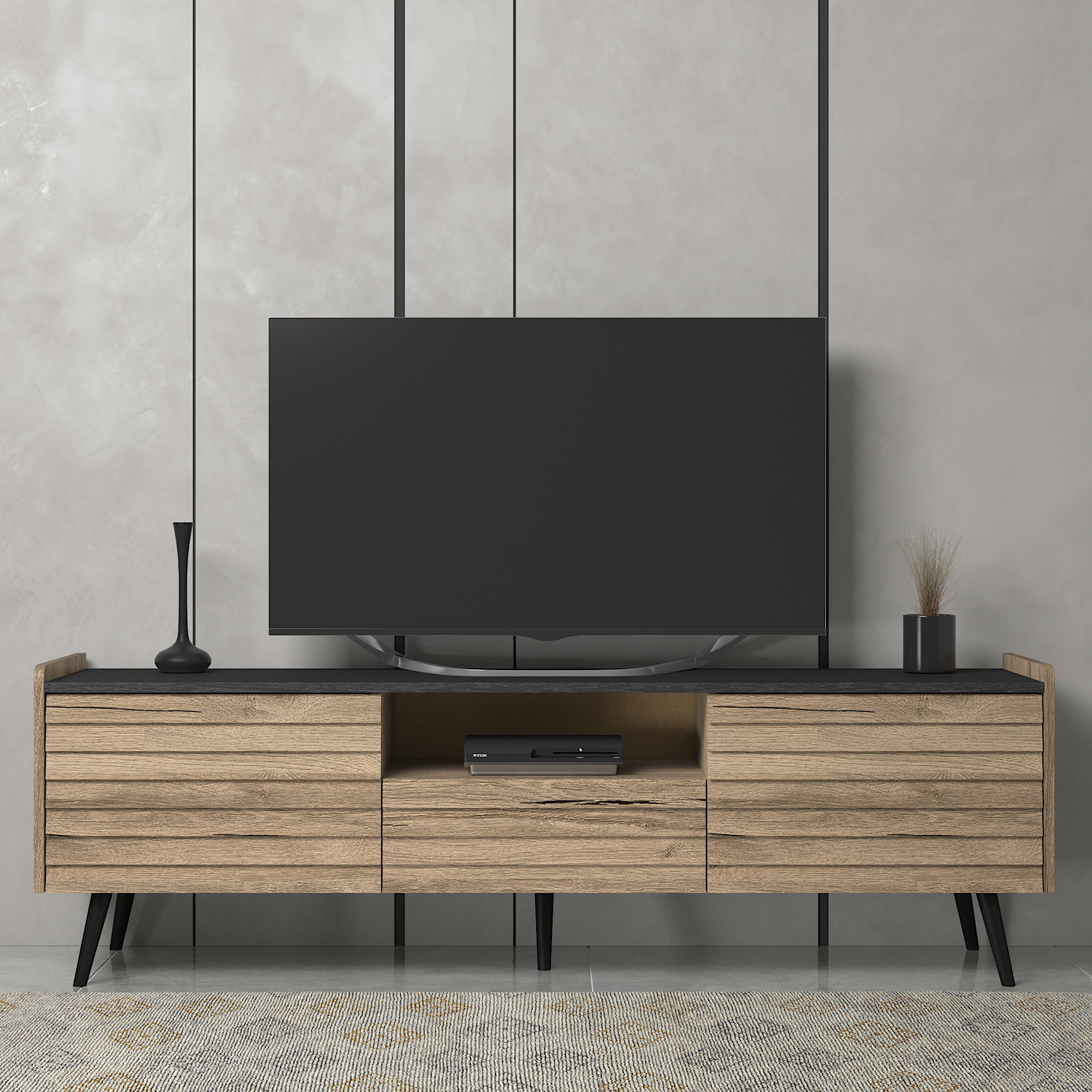 TV ÜnitesiLena Tv Ünitesi Atlatik Çam 180CMx50CMx40CM