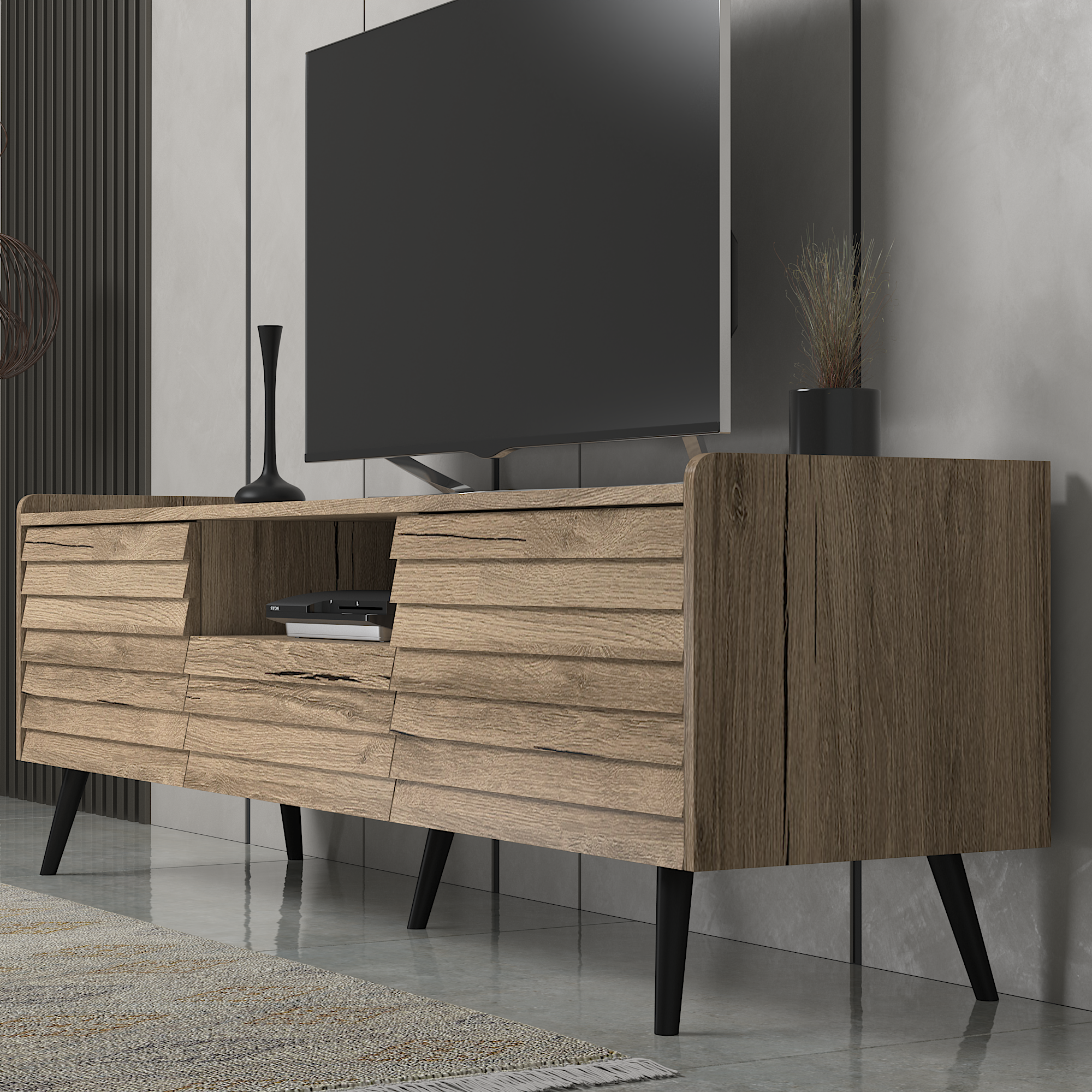 TV ÜnitesiLena Tv Ünitesi Atlatik Çam 180CMx50CMx40CM