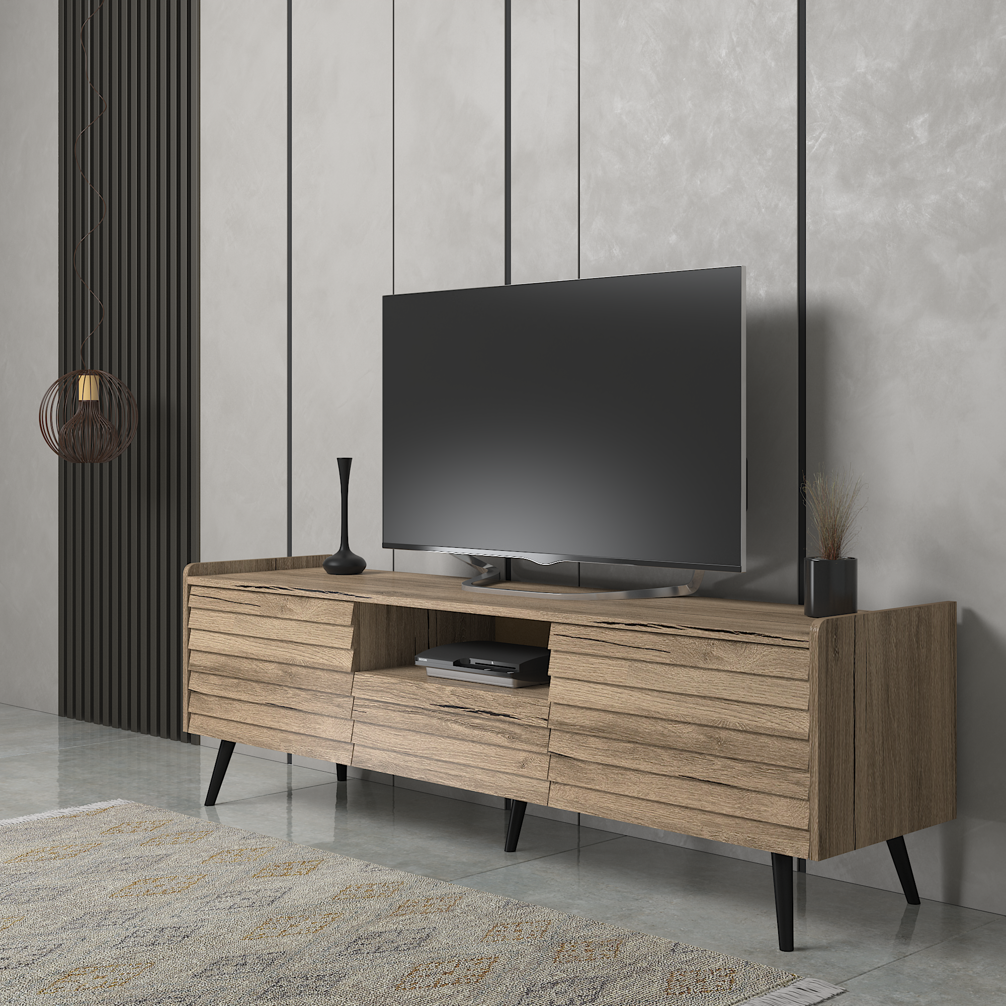 TV ÜnitesiLena Tv Ünitesi Atlatik Çam 180CMx50CMx40CM