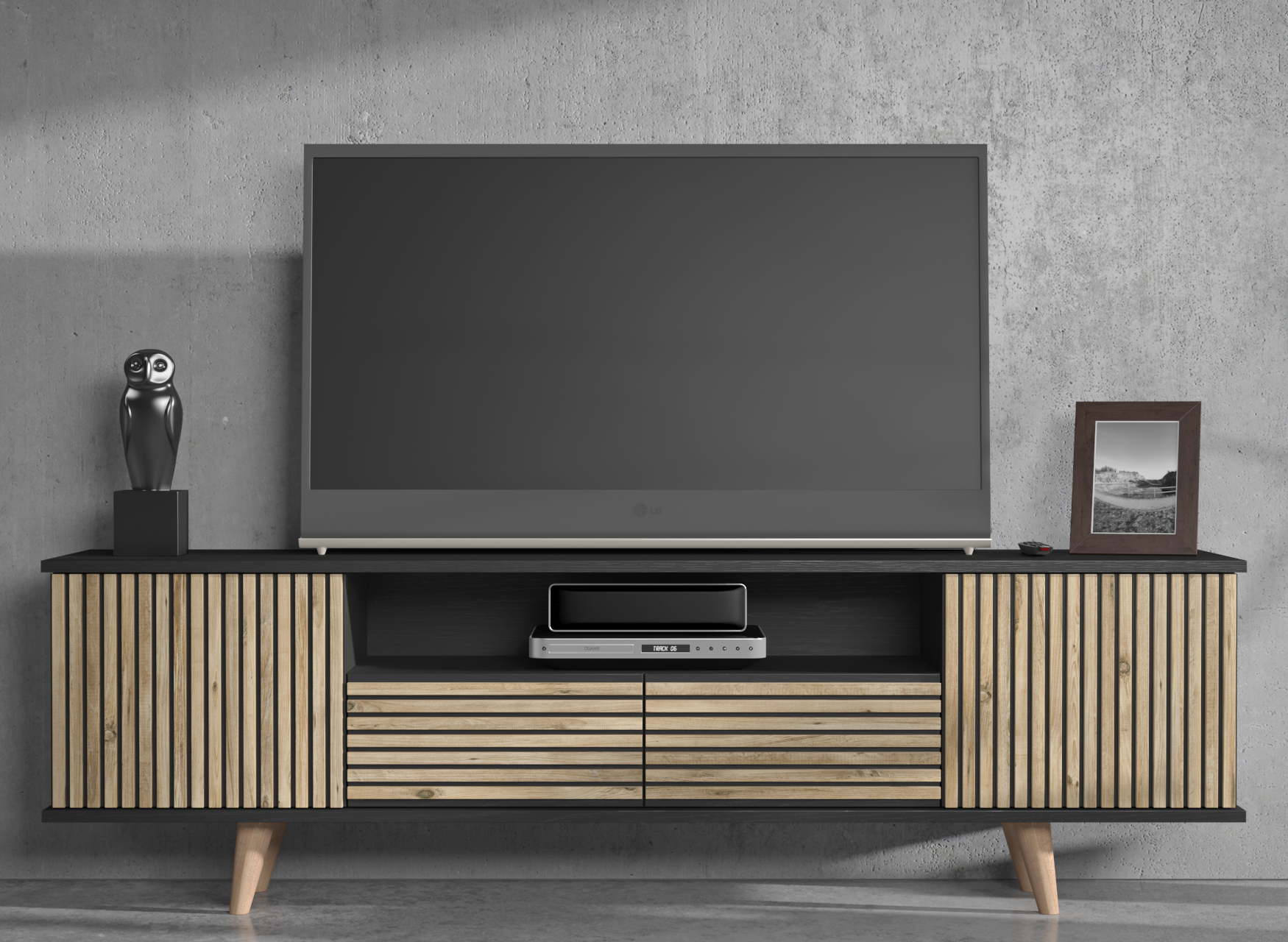 TV ÜnitesiZebra Tv Ünitesi Atlantik Çam 180CMx55CMx35CM