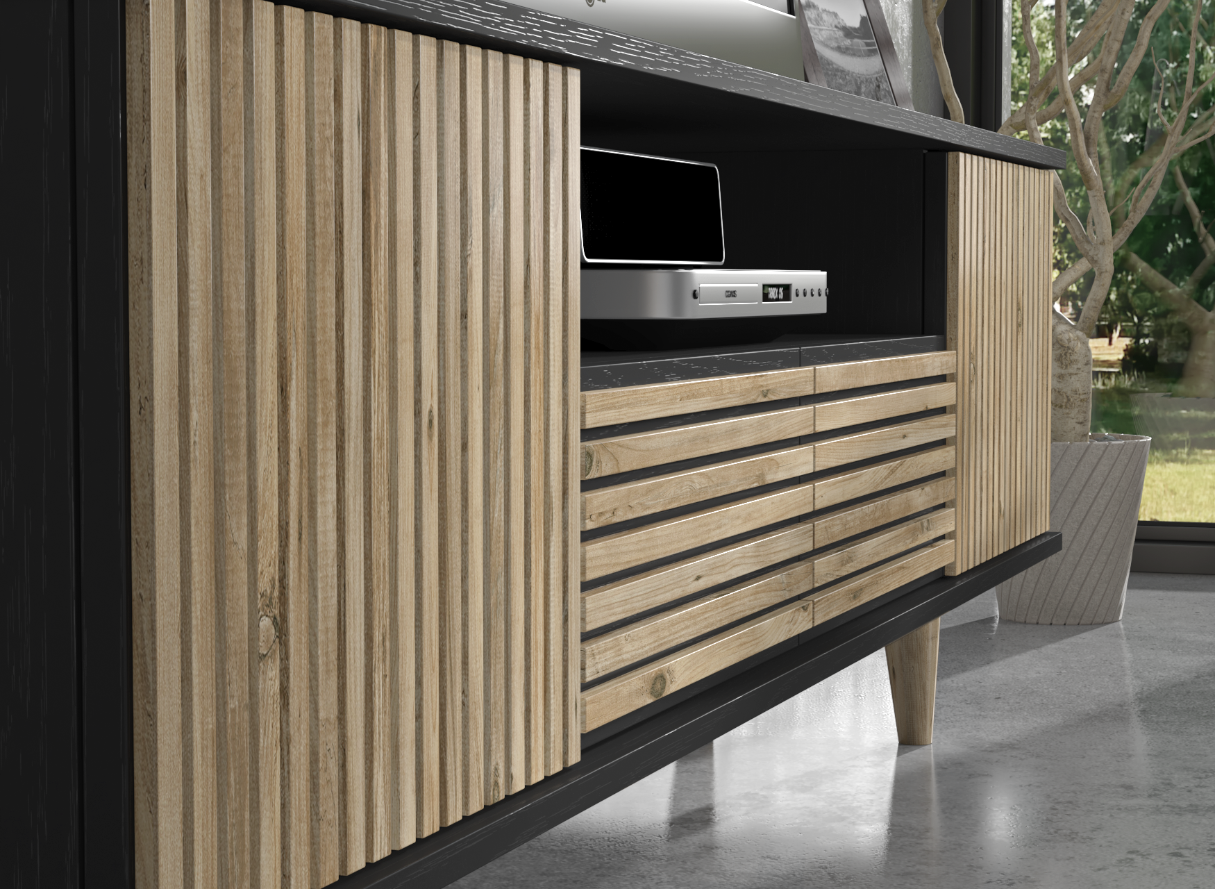 TV ÜnitesiZebra Tv Ünitesi Atlantik Çam 180CMx55CMx35CM