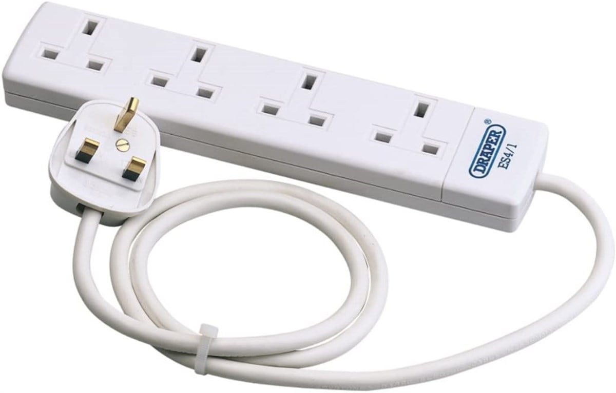 Uzatma KablolarıDraper Elektrik 4 Fişli Uzatma Kablosu 1M