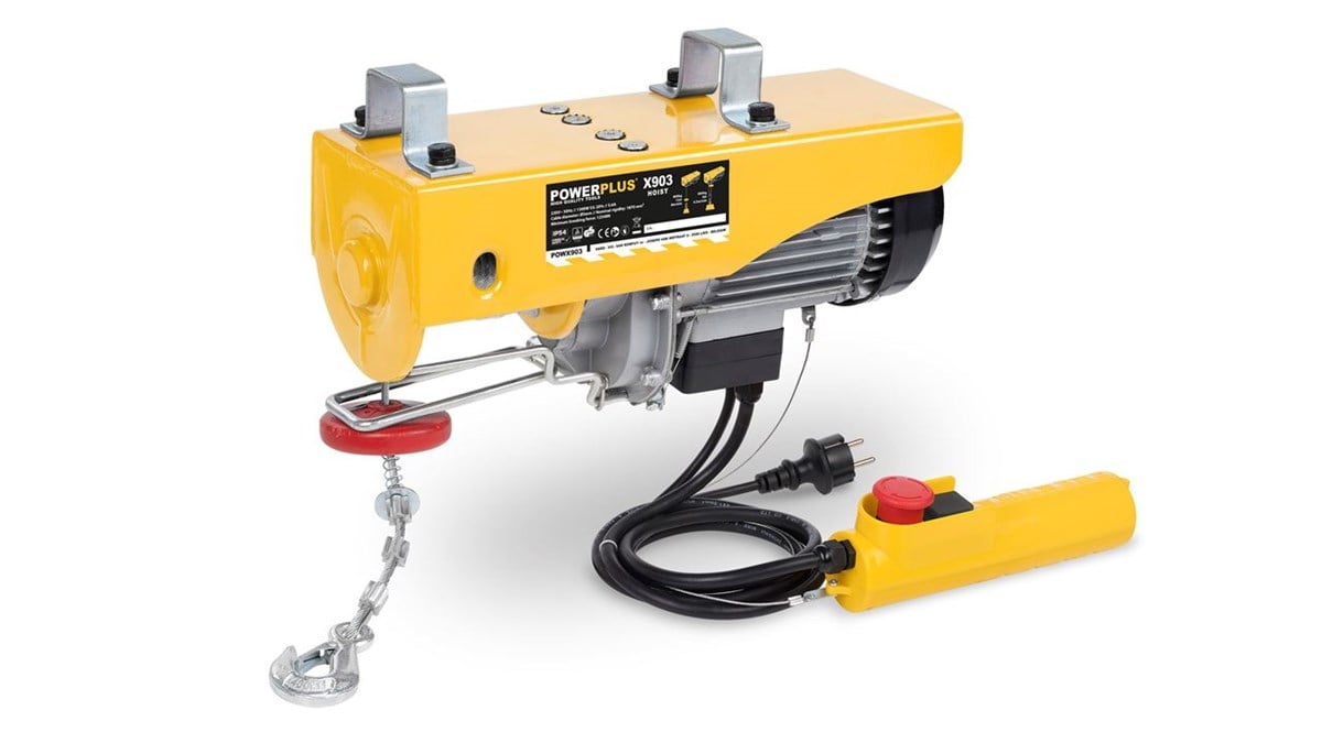 Vinç ve KaldıraçlarPowerplus Vinç Elektrikli 1300W 400/800 KG