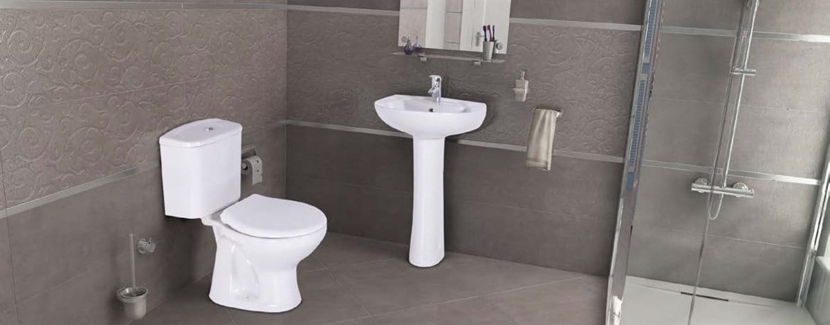 VitrifiyeAkgün Tuvalet  Takımı Arka Çıkıs  4 'Lü Set