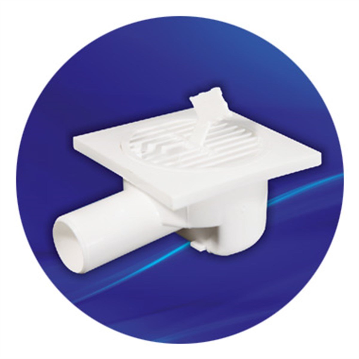 VitrifiyeÖzbest Yer Sifonu 10CMX10CM 50MM Yandan Çıkışlı