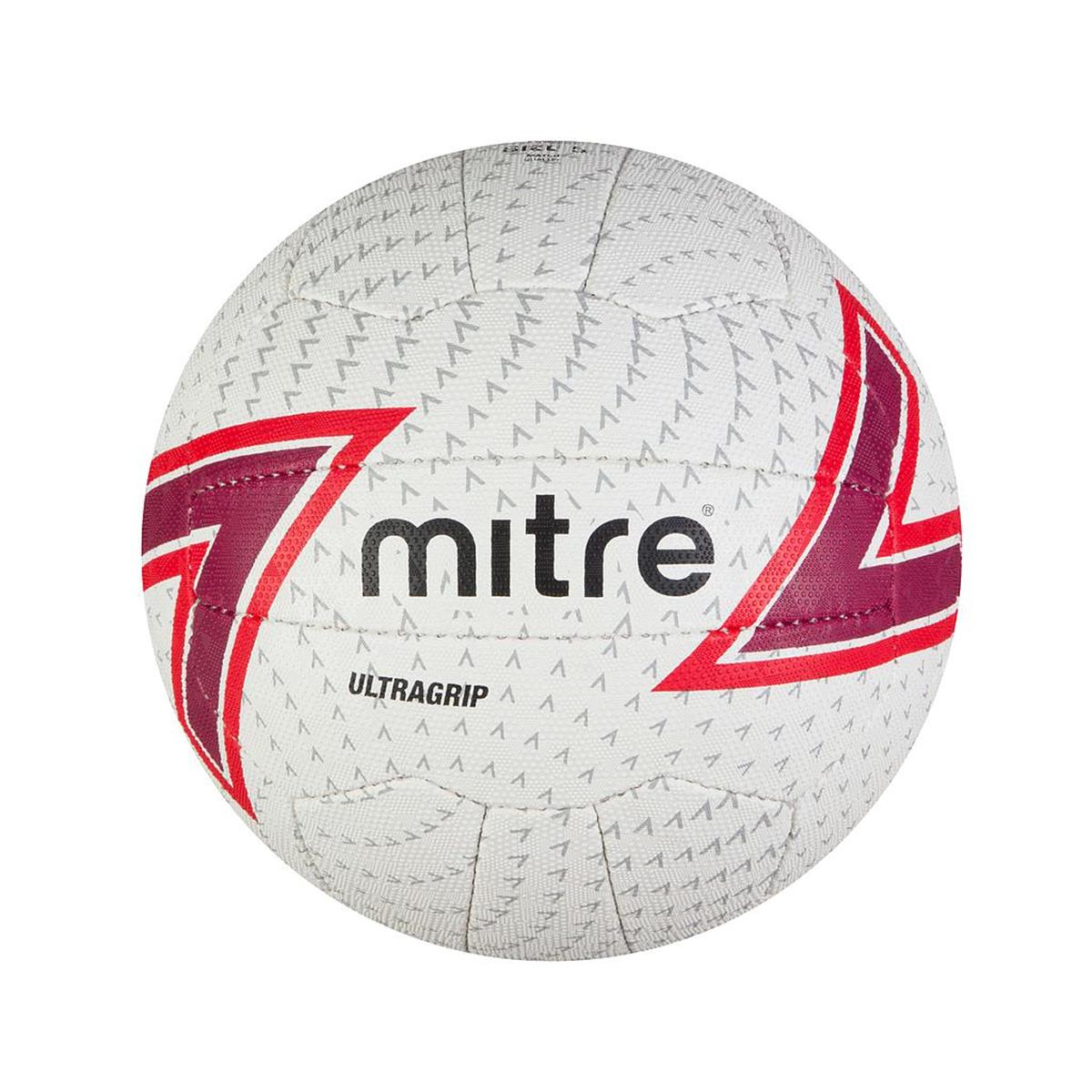 VoleybolTop Netbol Ultragrip 18 Panel Beden:4 Beyaz/Kırmızı/Siyah