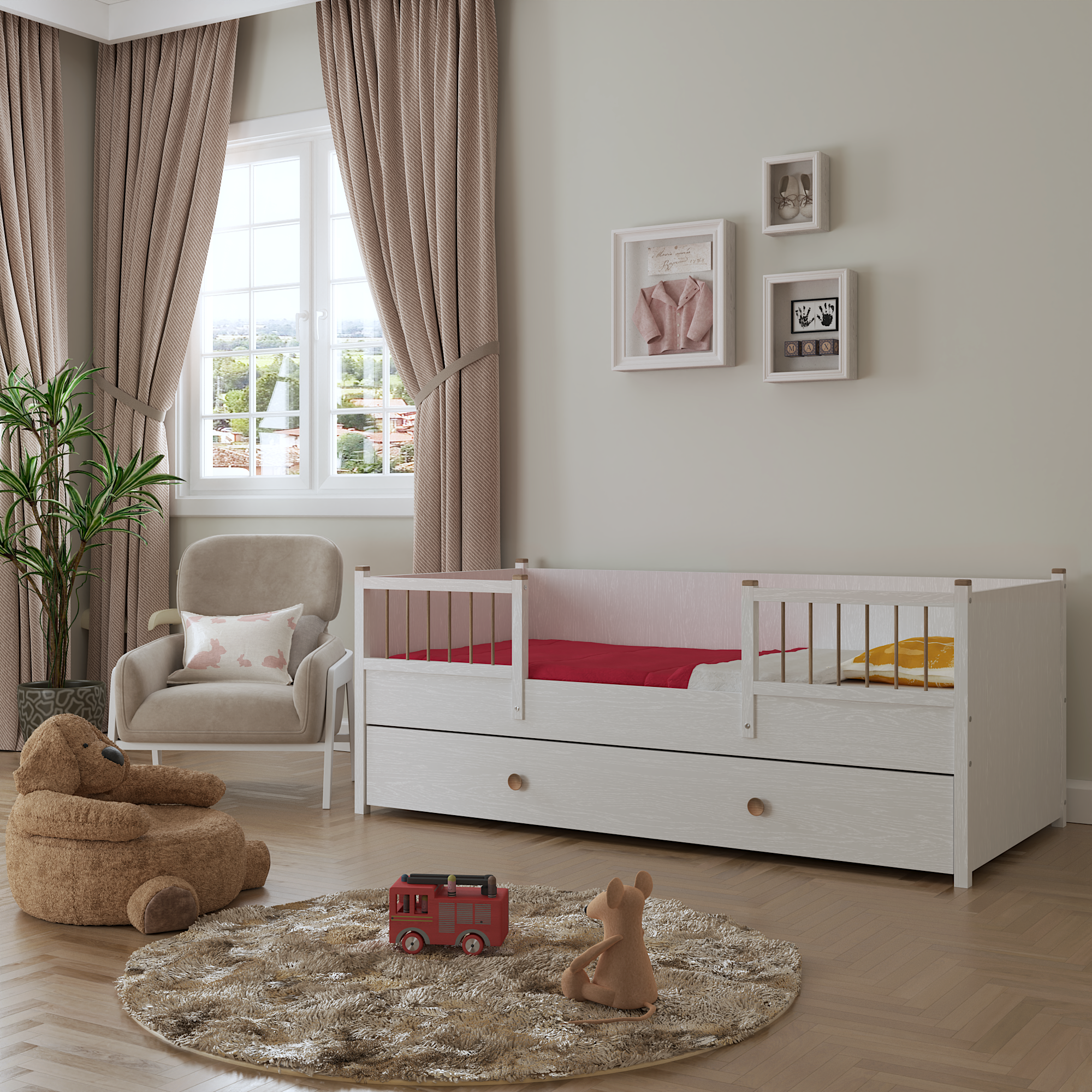 YatakHelenbaby Karyola Beyaz 200CMx72CMx90CM