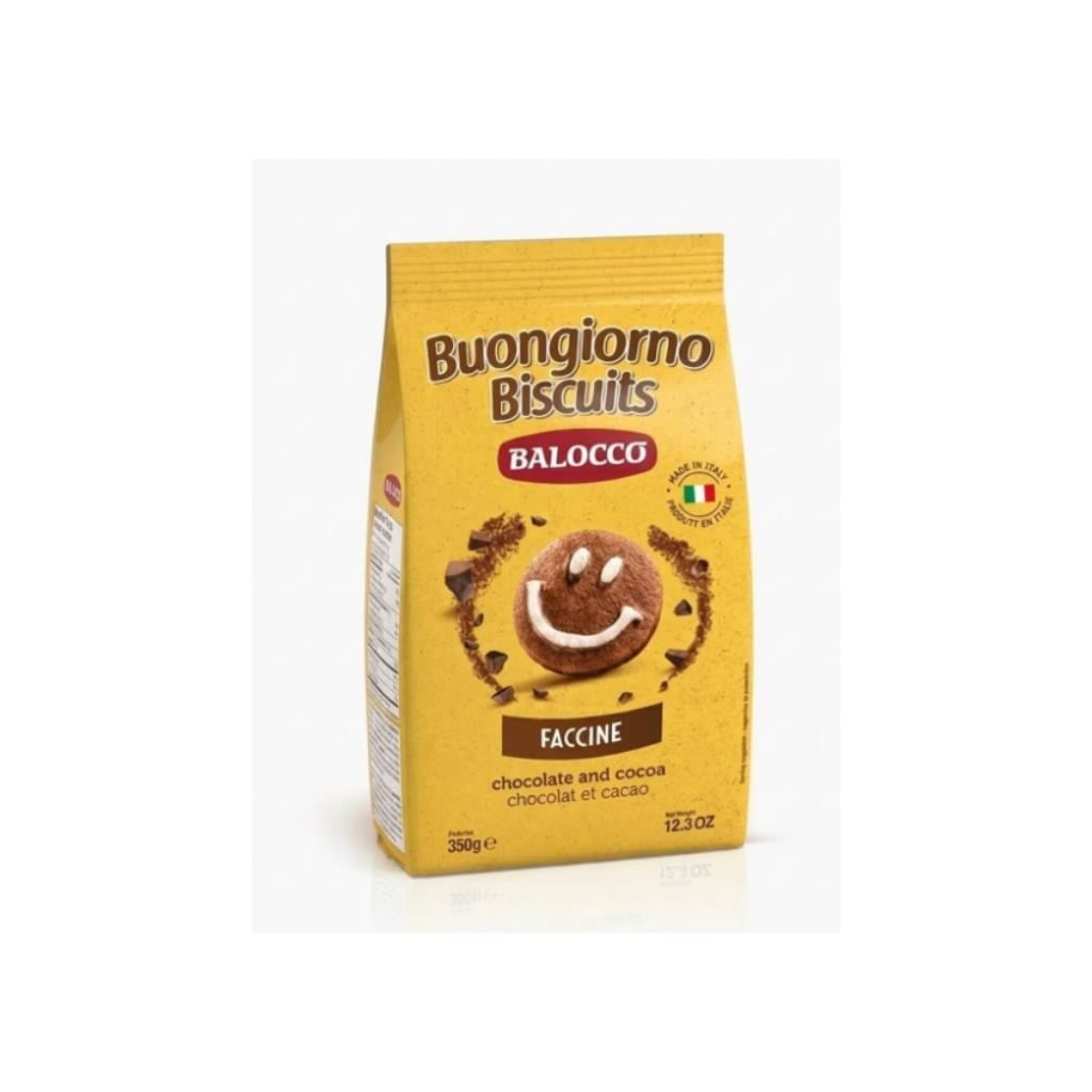 Balocco Faccine Çikolata ve Kakaolu Bisküvi 350 g e