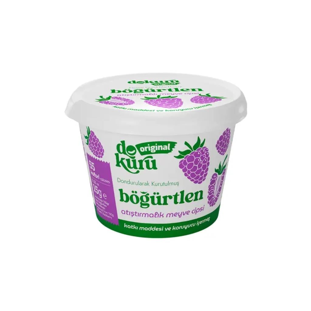 Dokuru Original Böğürtlen Atıştırmalık Meyve Cipsi 15 gr