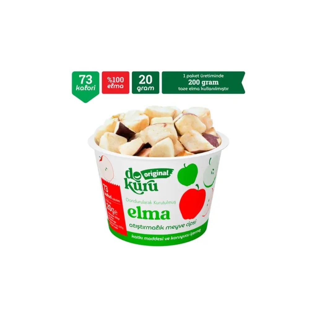 Dokuru Original Elma Atıştırmalık Meyve Cipsi 20 gr