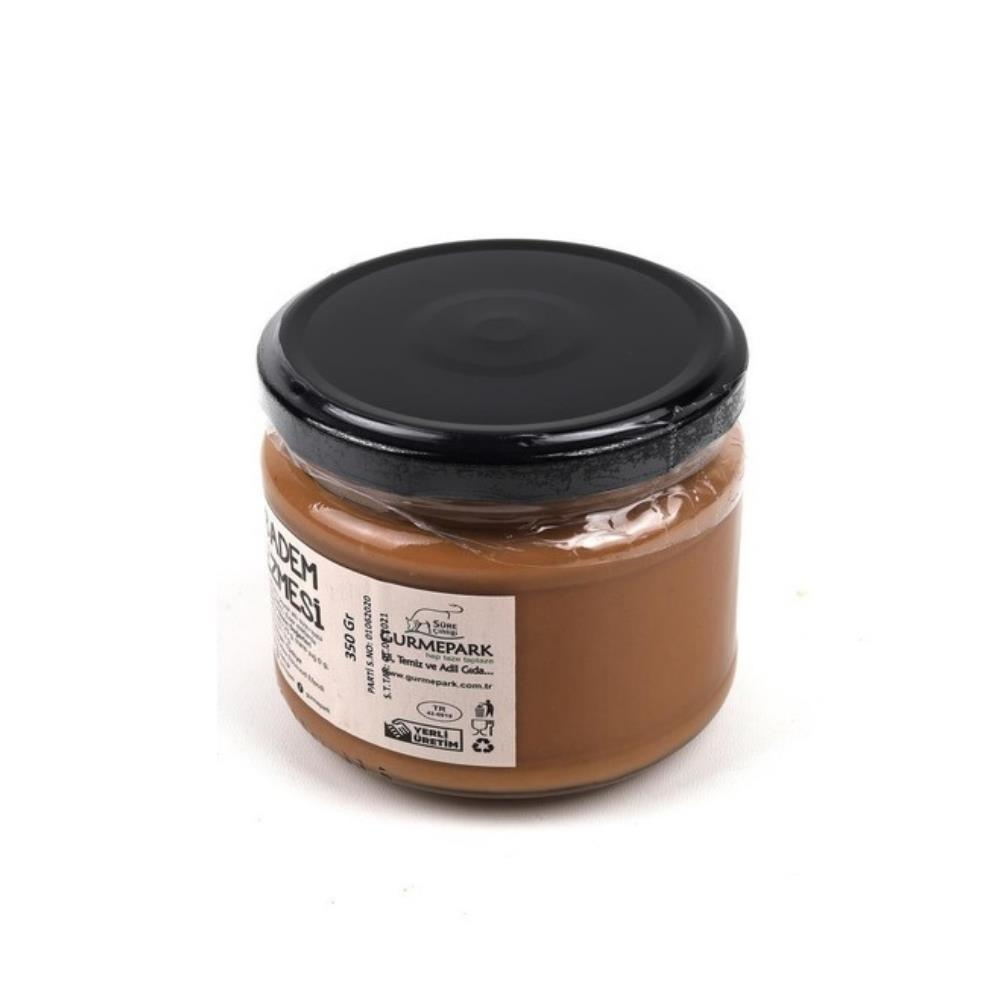 Gurmepark Parçacıklı Badem Ezmesi Kahvaltılık Cam Kavanoz 350 g e