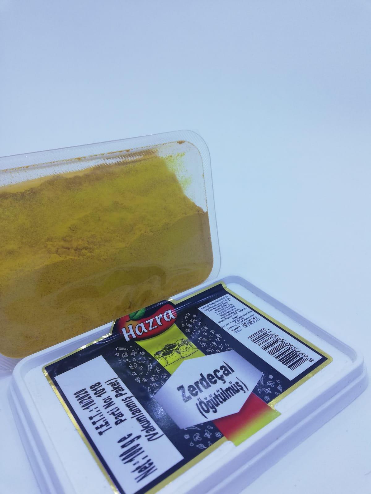 Hazra Toz Zerdeçal Öğütülmüş Baharat Katkısız 100 Gr