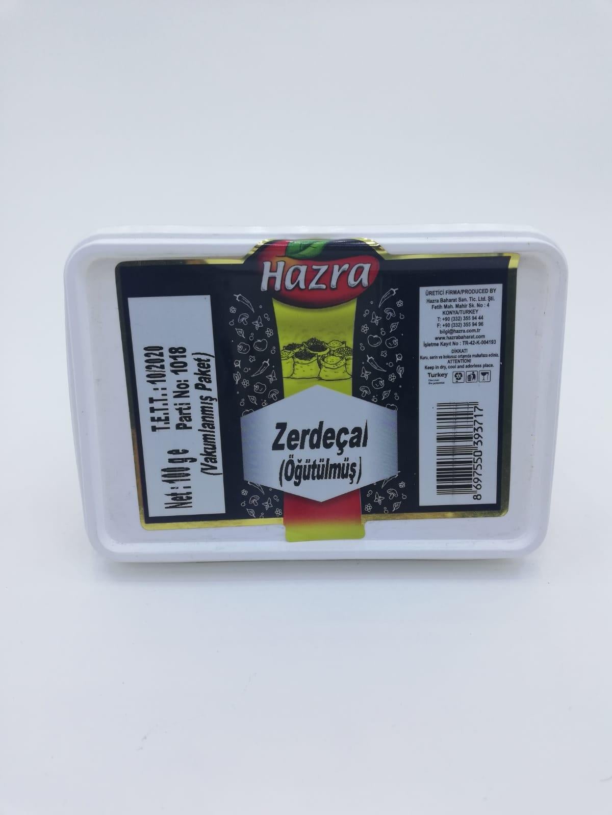Hazra Toz Zerdeçal Öğütülmüş Baharat Katkısız 100 Gr