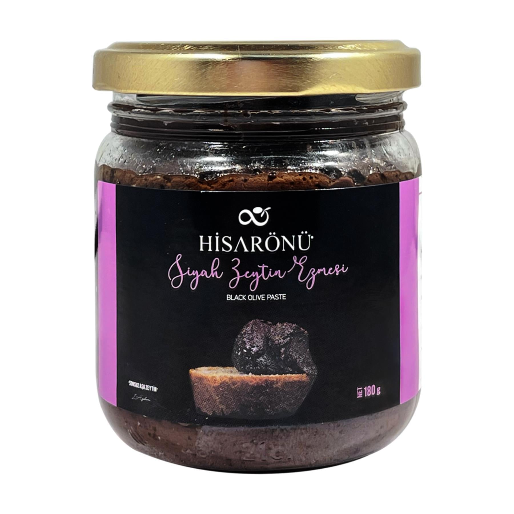 Hisarönü Doğal Siyah Zeytin Ezmesi 180 g ℮