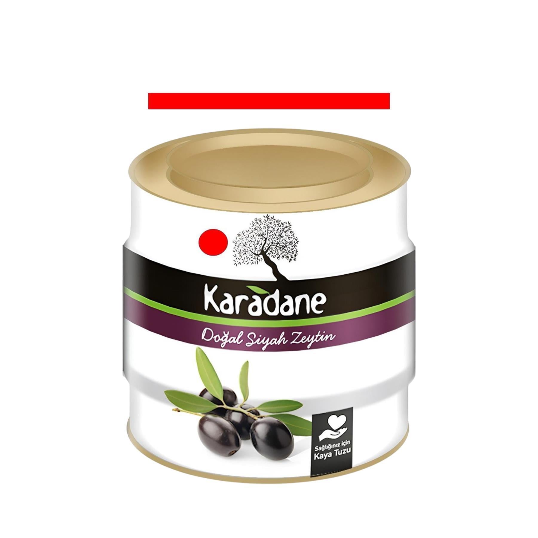 Karadane Siyah Zeytin 261-290 Kalibre Kırmızı 1.8kg