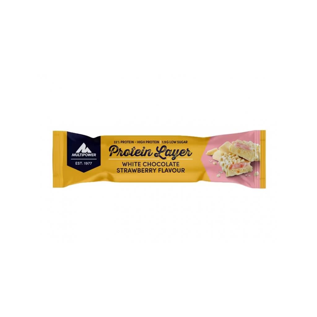 Multipower Protein Layer White Chocolate Strawberry Flavour 50 g