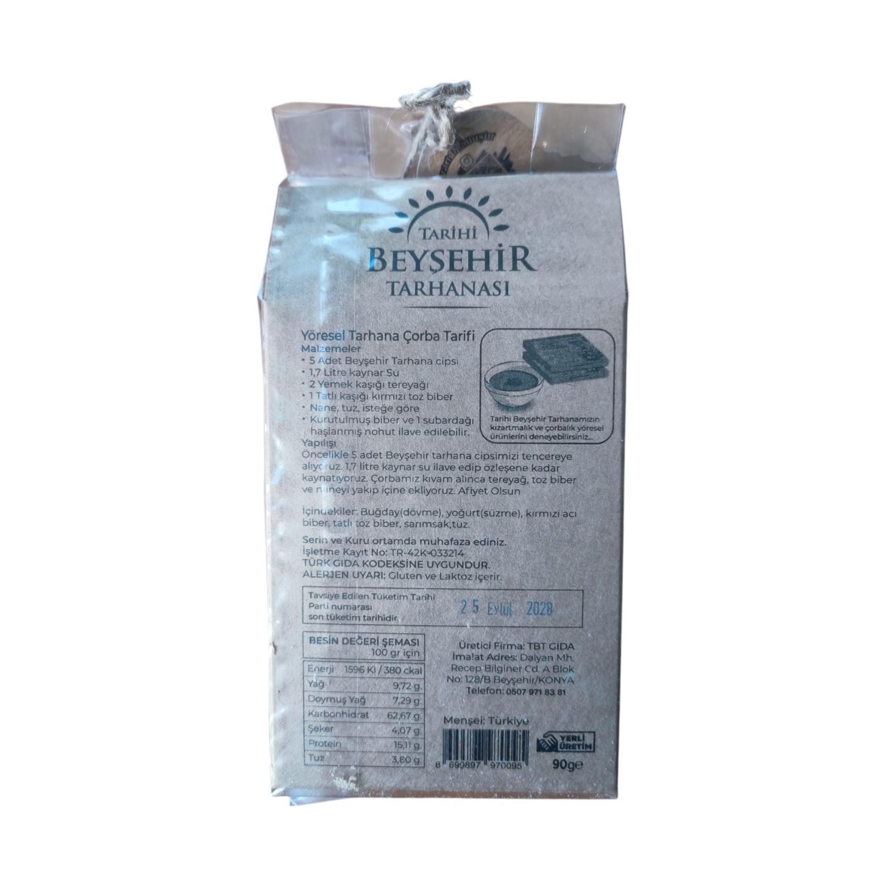 Tarihi Beyşehir Tarhanası Acılı Tarhana Cipsi 90 g e 